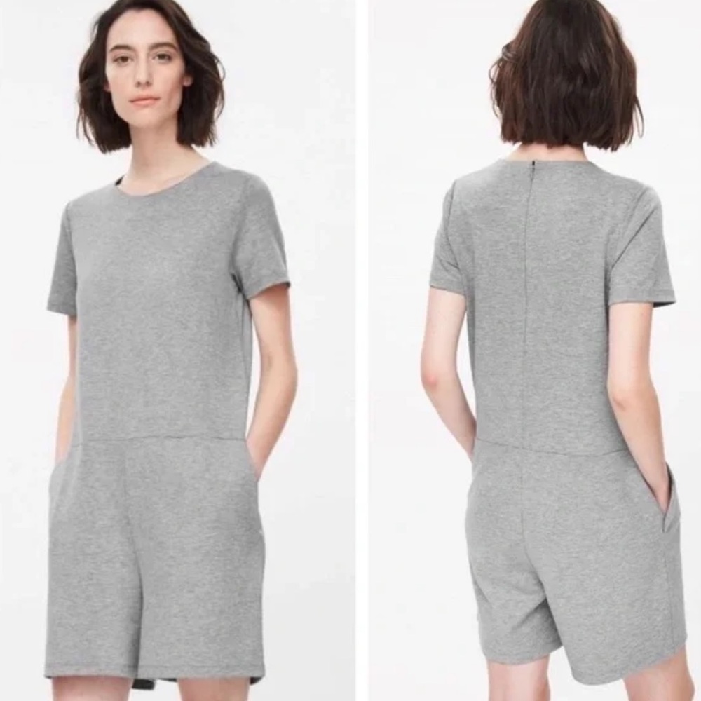 COS SHORT SLEEVE JERSEY ROMPER SHORTS SMALL MINIMALIST